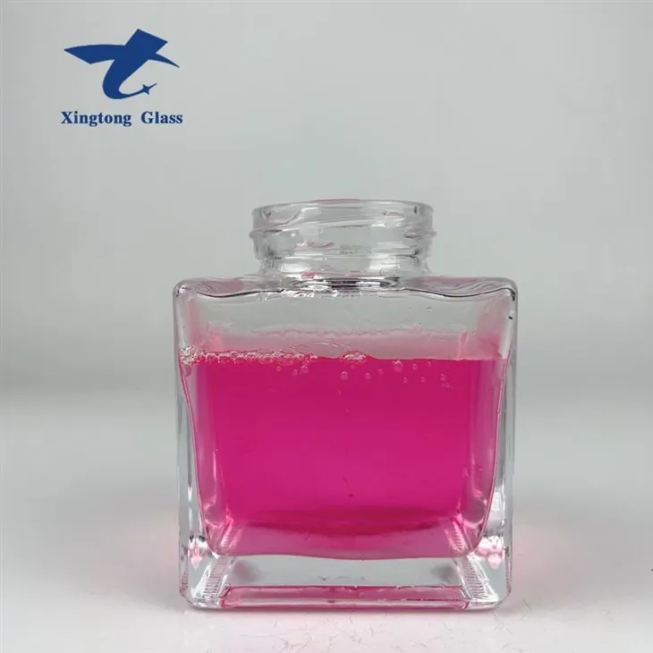 Sticlă pătrată de sticlă de 350 ml