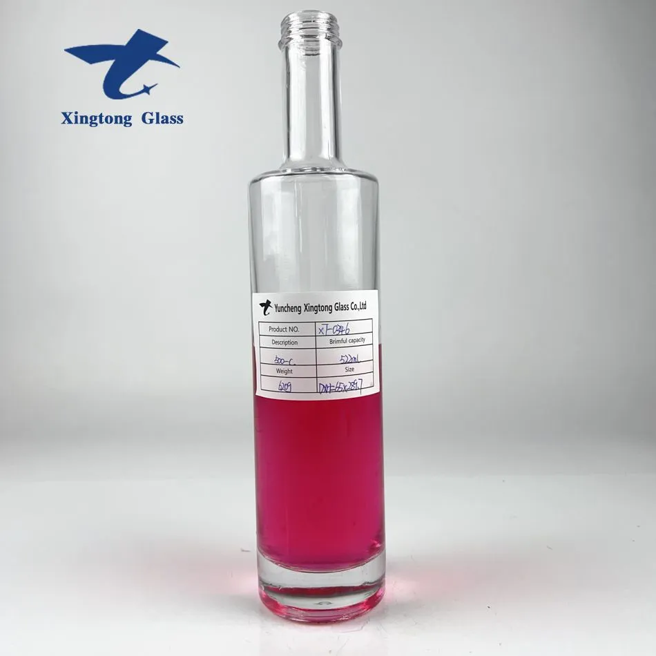 Vodka Bottle 500ml With Manual Screw Cap